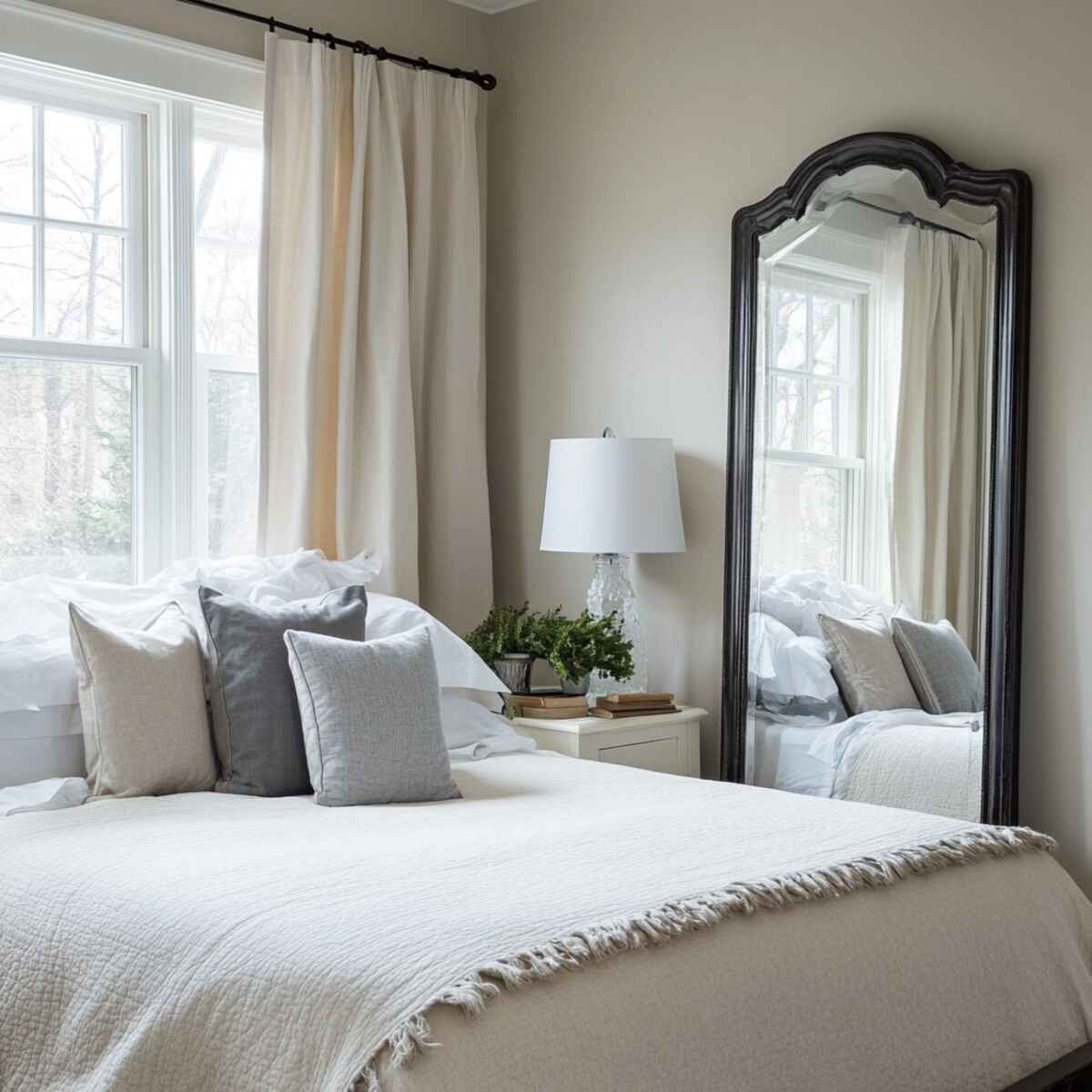 10. Opposite a window - Mirror Placement Ideas in Bedrooms-resized