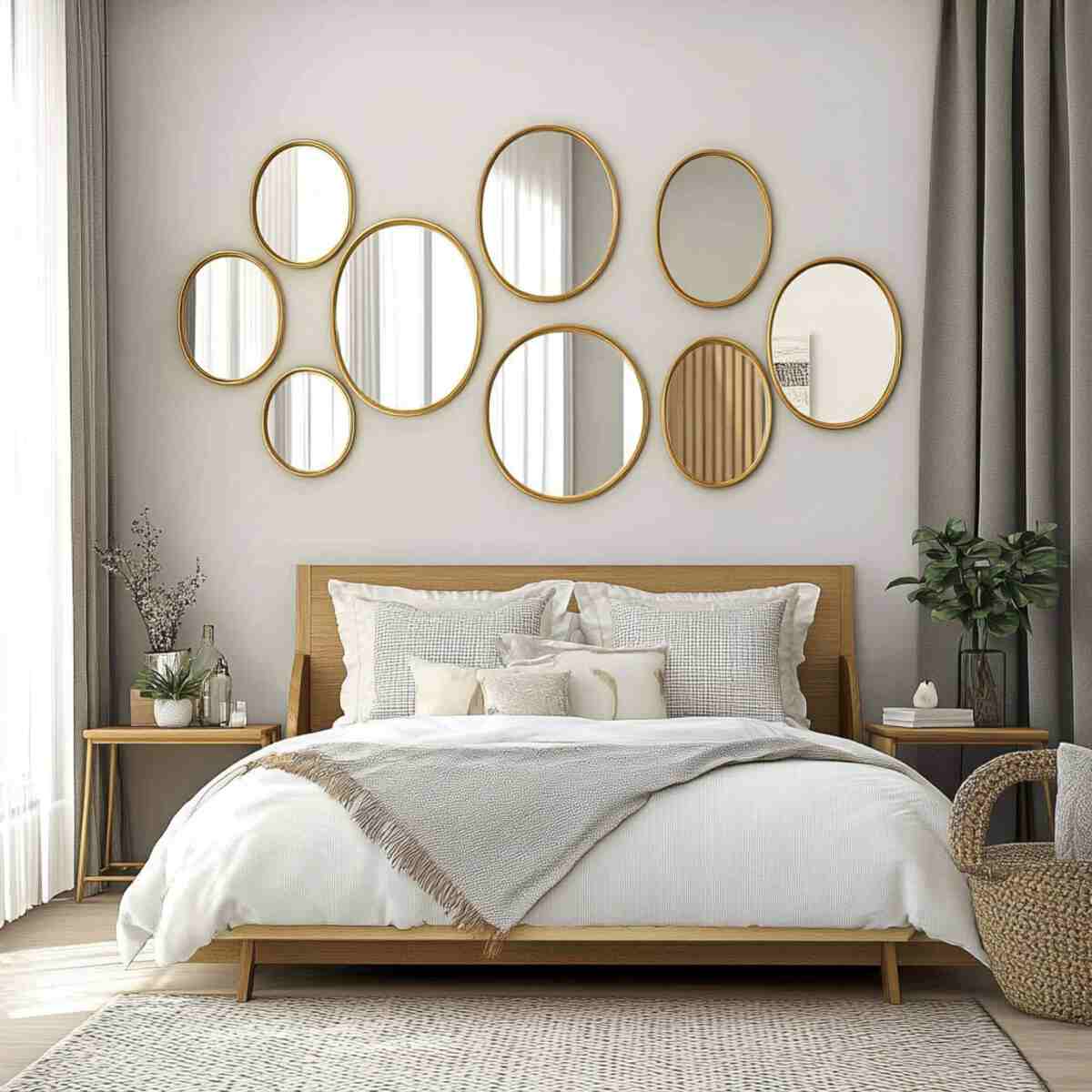 11. On a gallery wall - Mirror Placement Ideas in Bedrooms-resized