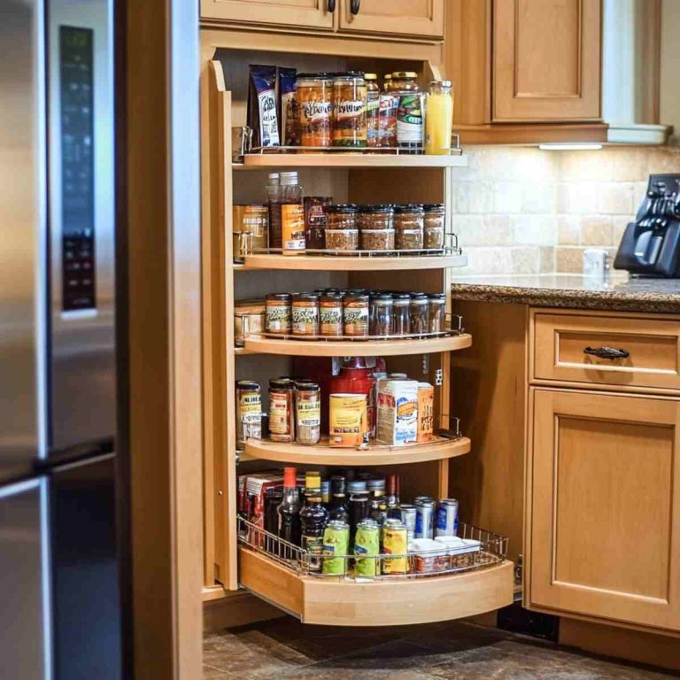 21 Brilliant Pull-Out Pantry Cabinet Ideas That Save Space Like Magic