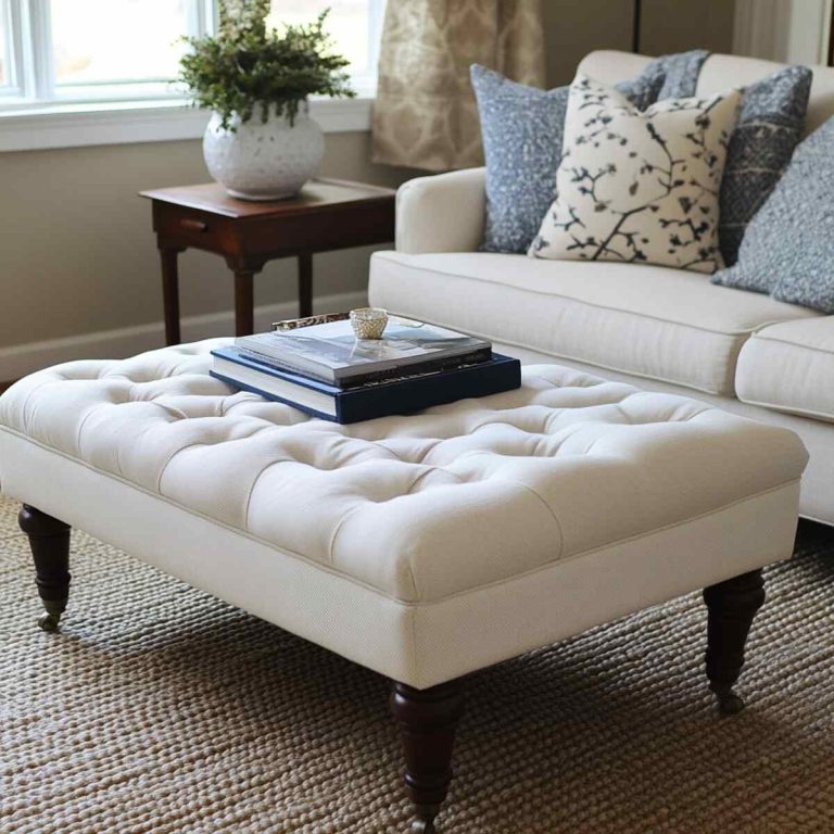 Picture of 21 Best Living Room Ottoman Ideas