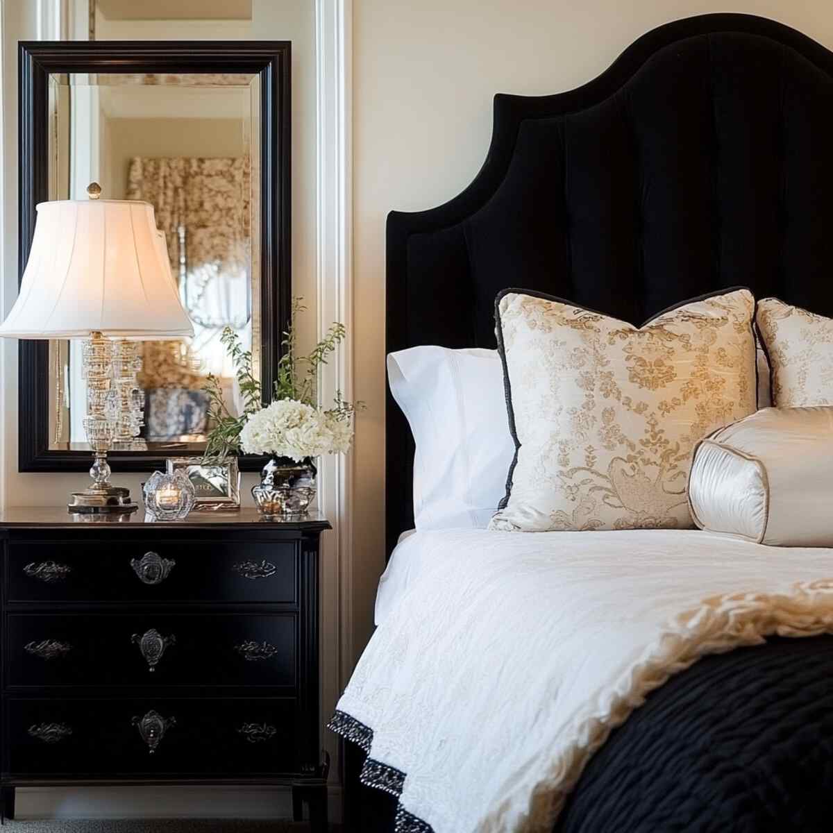 2. Behind the nightstands - Mirror Placement Ideas in Bedrooms-resized
