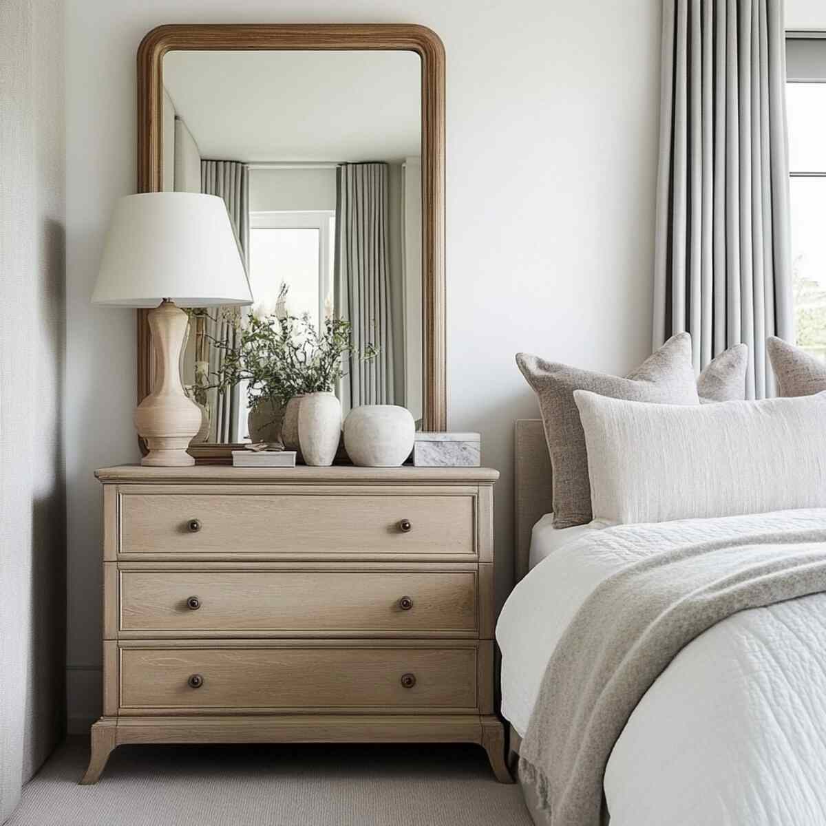 8. Behind a dresser - Mirror Placement Ideas in Bedrooms-resized