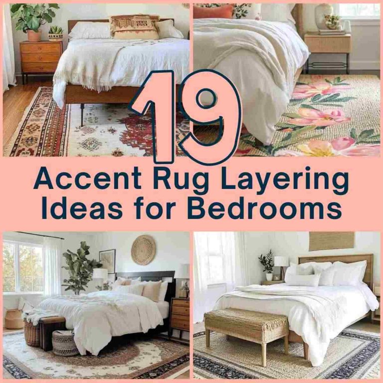 19 Simple Accent Rug Layering Ideas for Bedrooms