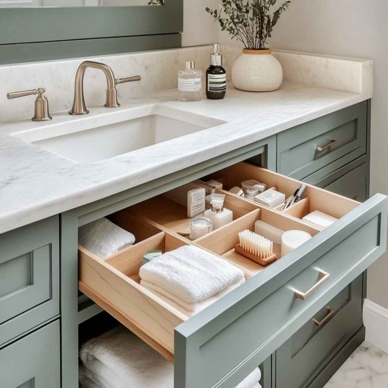 19 Bathroom Vanity Storage Ideas That Make Life So Much Easier