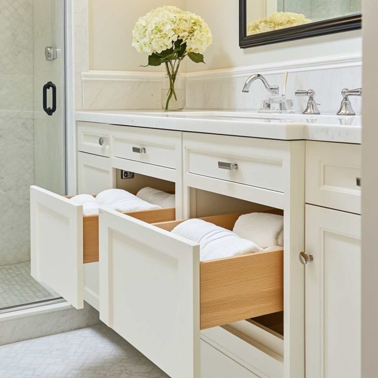 19 Bathroom Vanity Storage Ideas That Make Life So Much Easier