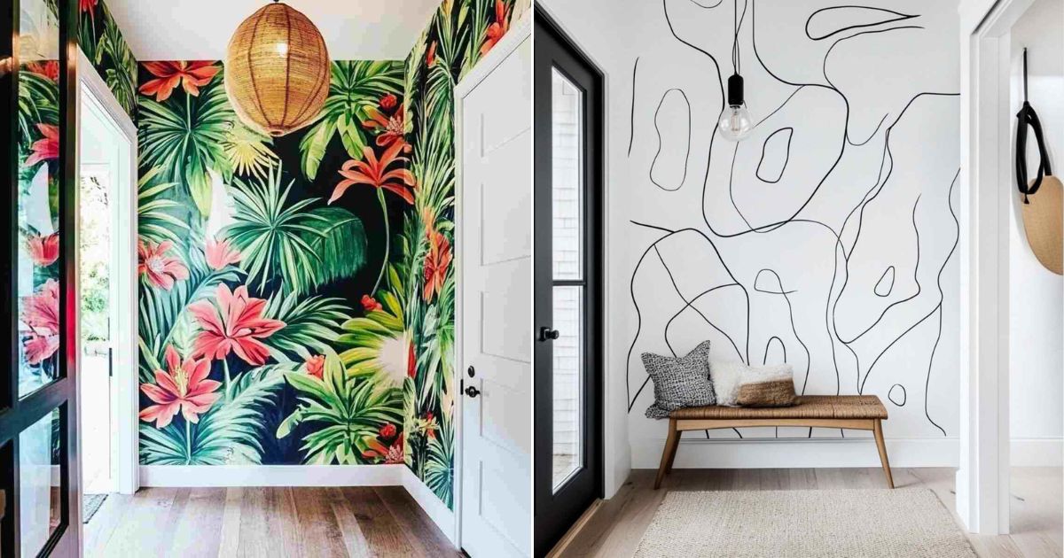 17 Entryway Wallpaper Ideas That Totally Change the Vibe