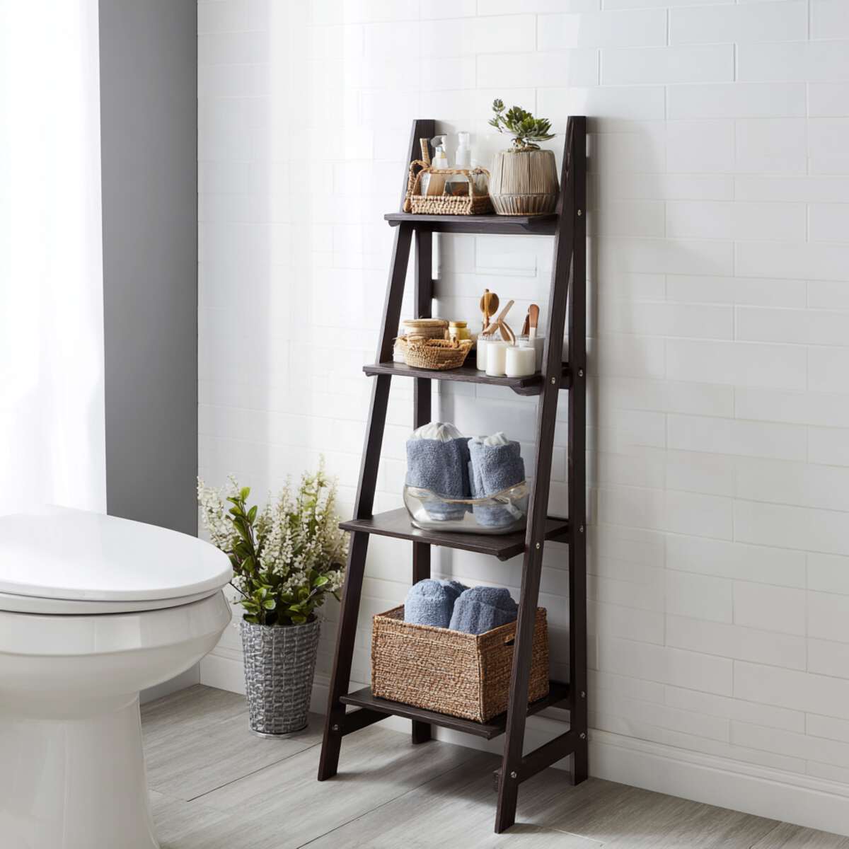 Foldable Ladder Shelf