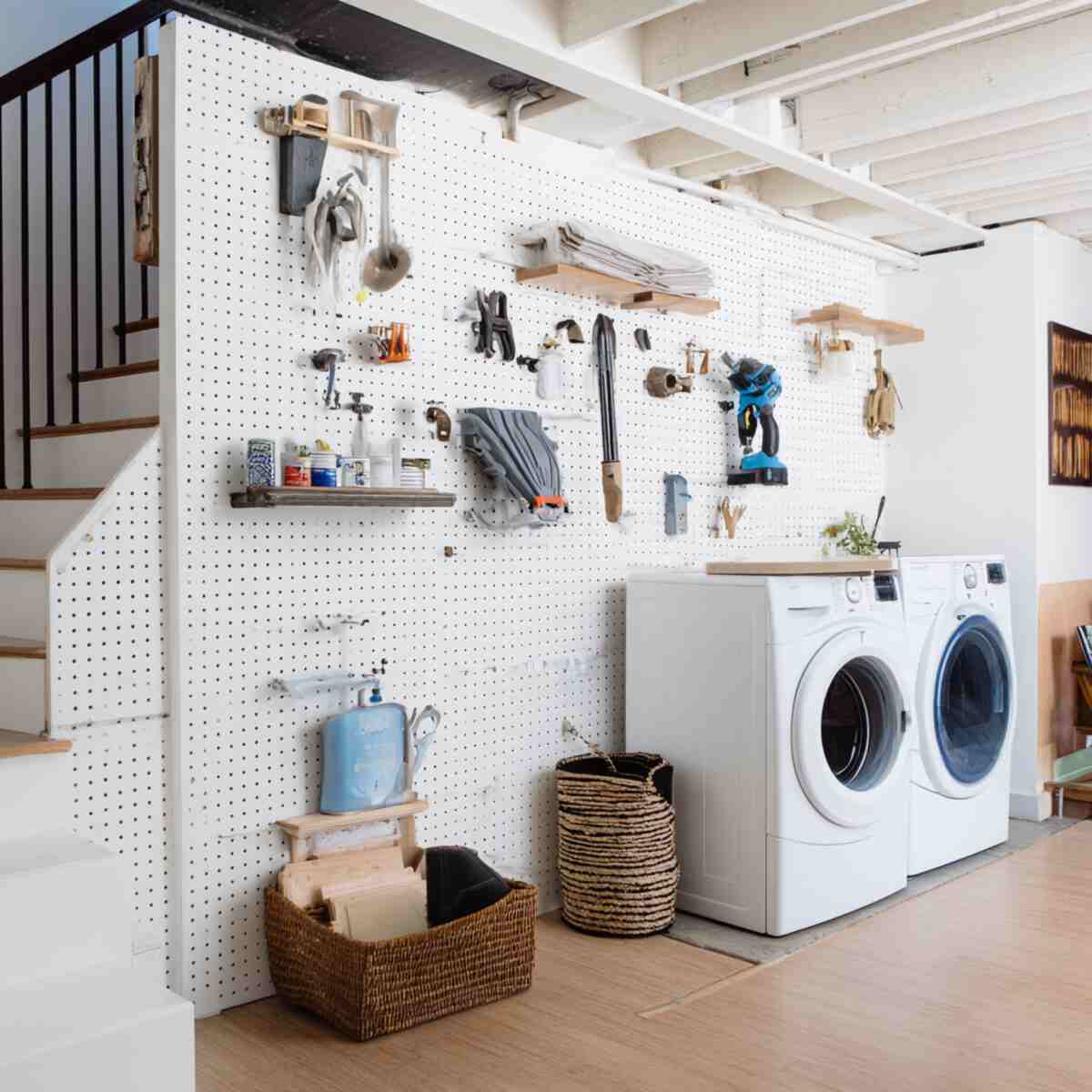 Pegboard Wall for Tools and Accessories