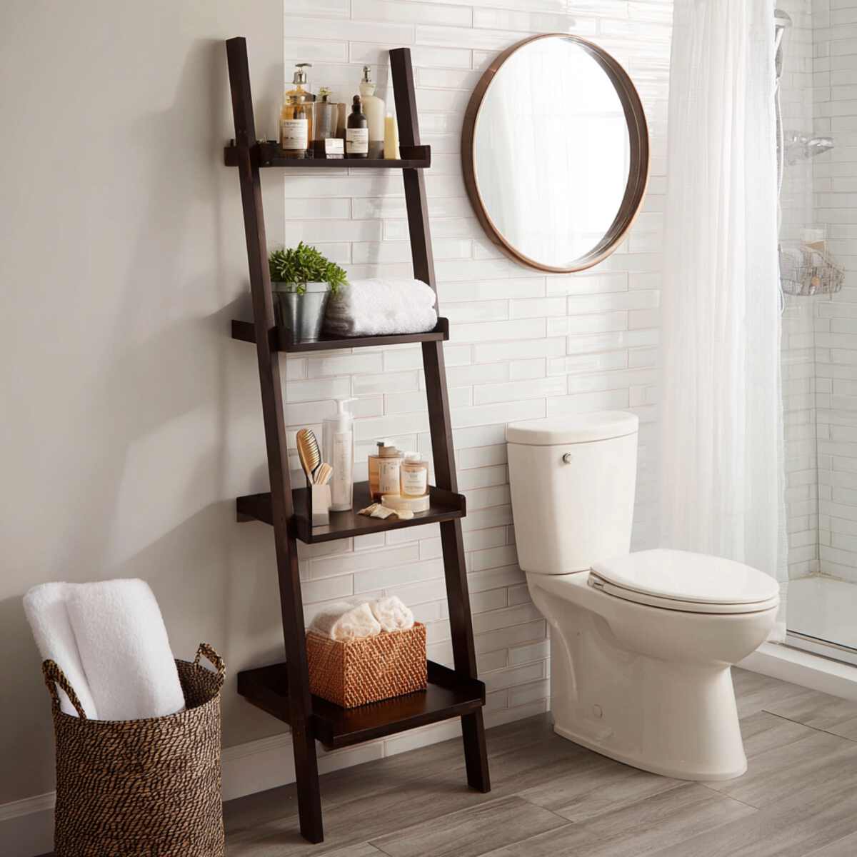 Leaning Ladder Shelf