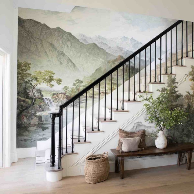 18 Stunning Staircase Wallpaper Accent Ideas That Will Totally ...
