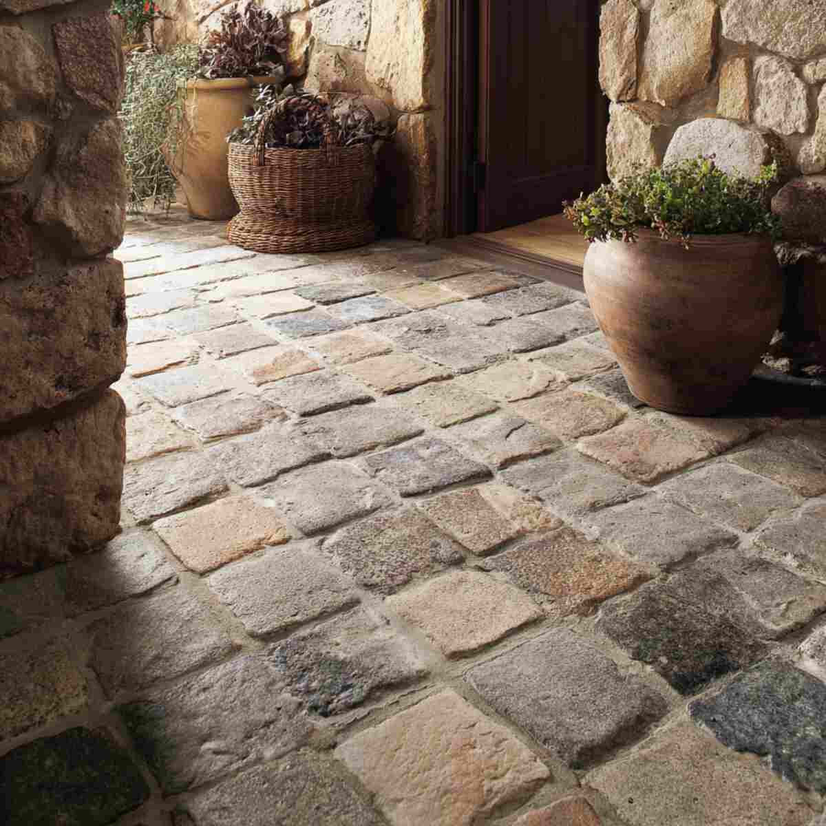 Rustic Cobblestone Tiles
