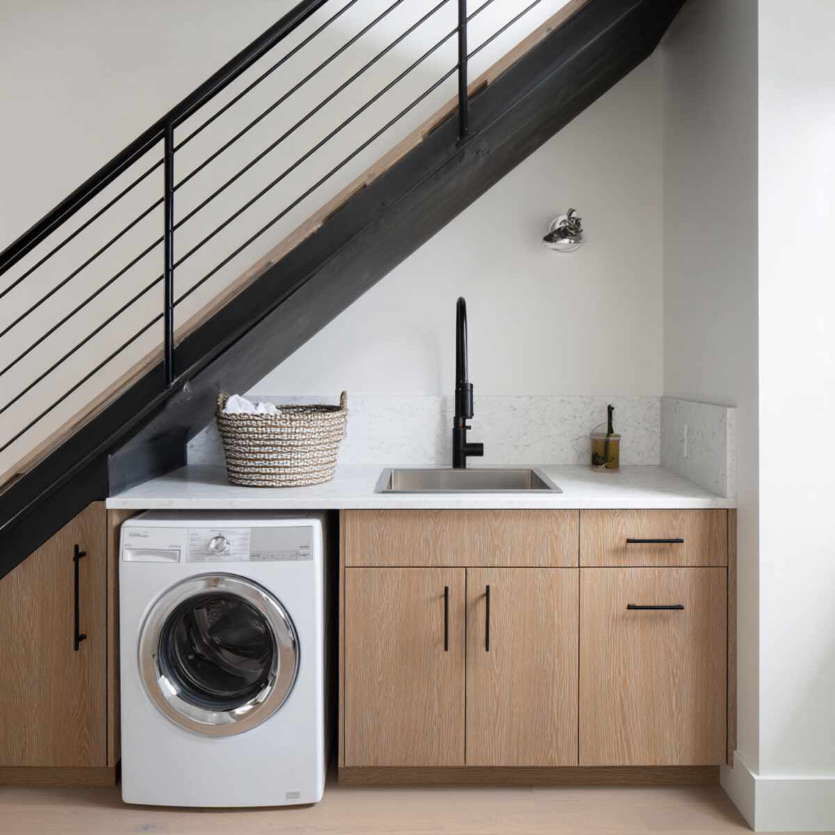 Space-Saving Wall-Mounted Faucet and Sink