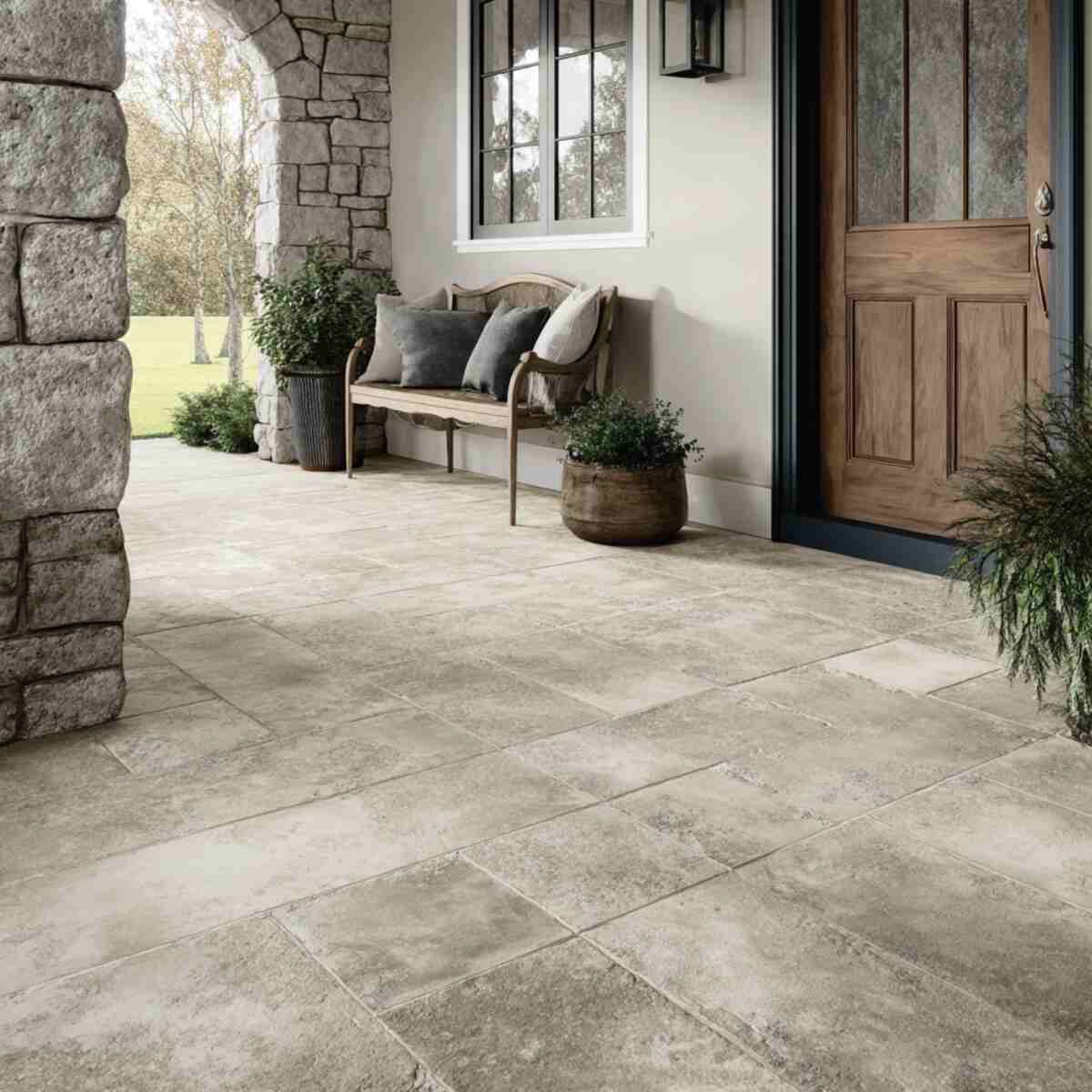 Weathered Stone-Look Tiles