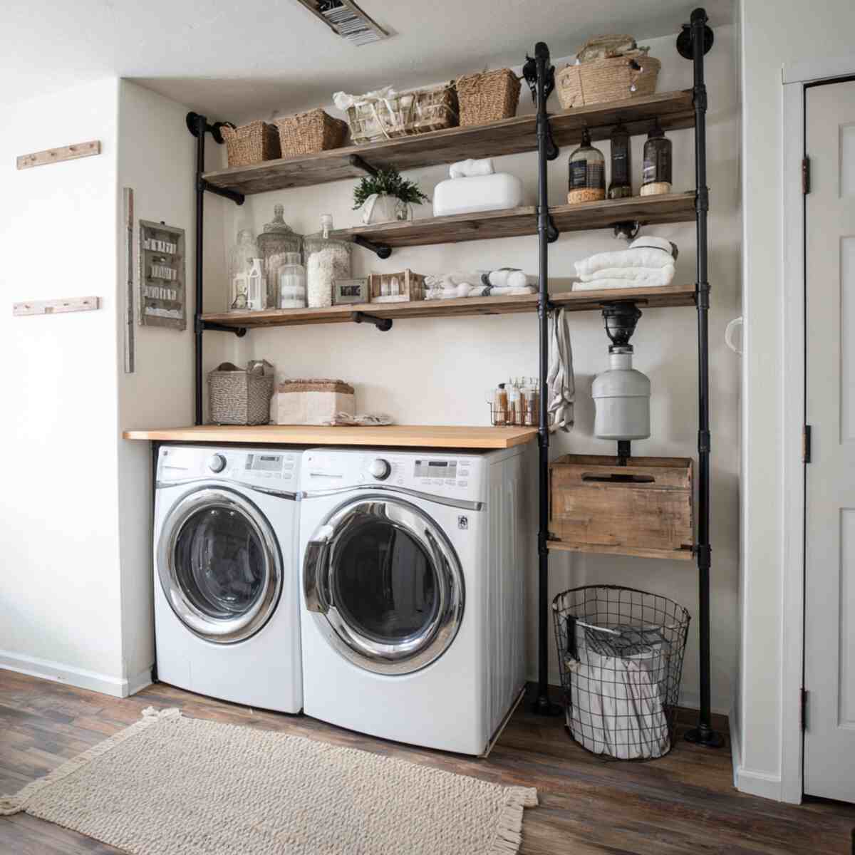 Industrial Pipe Shelving