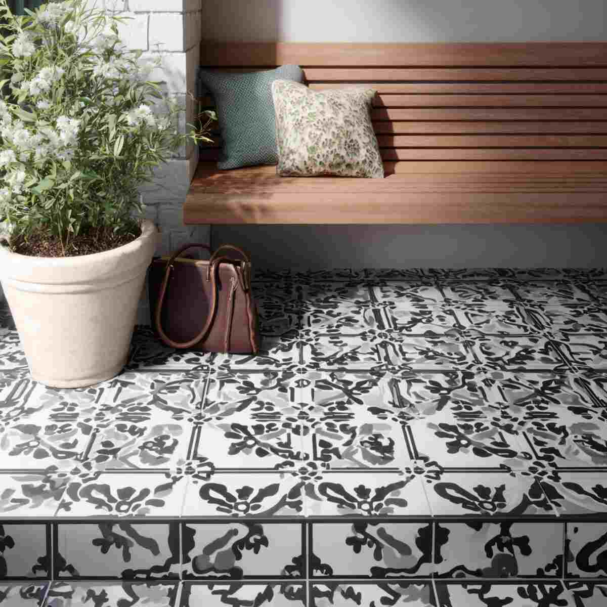 Patterned Encaustic Cement Tiles