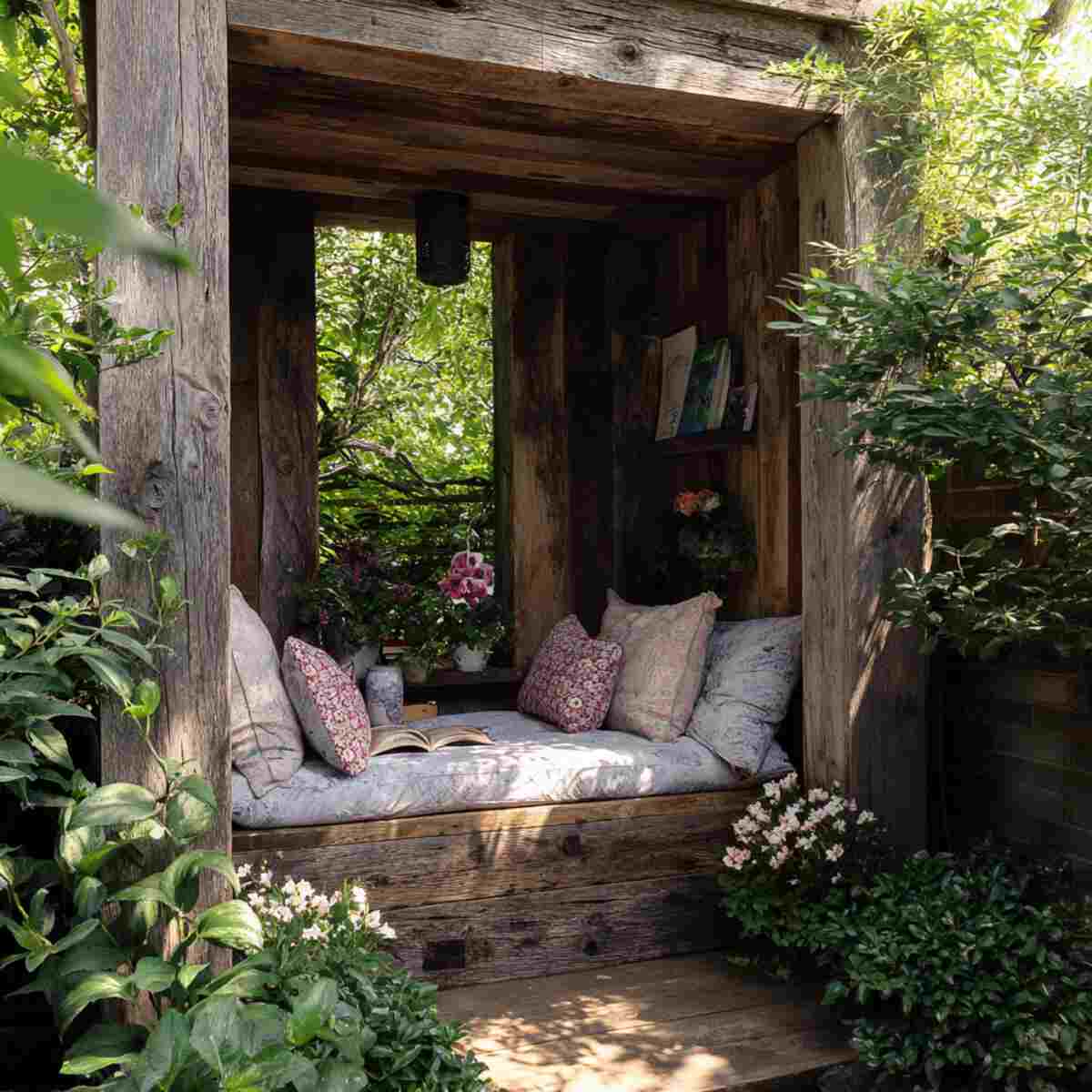 Reclaimed Wood Nook in Garden