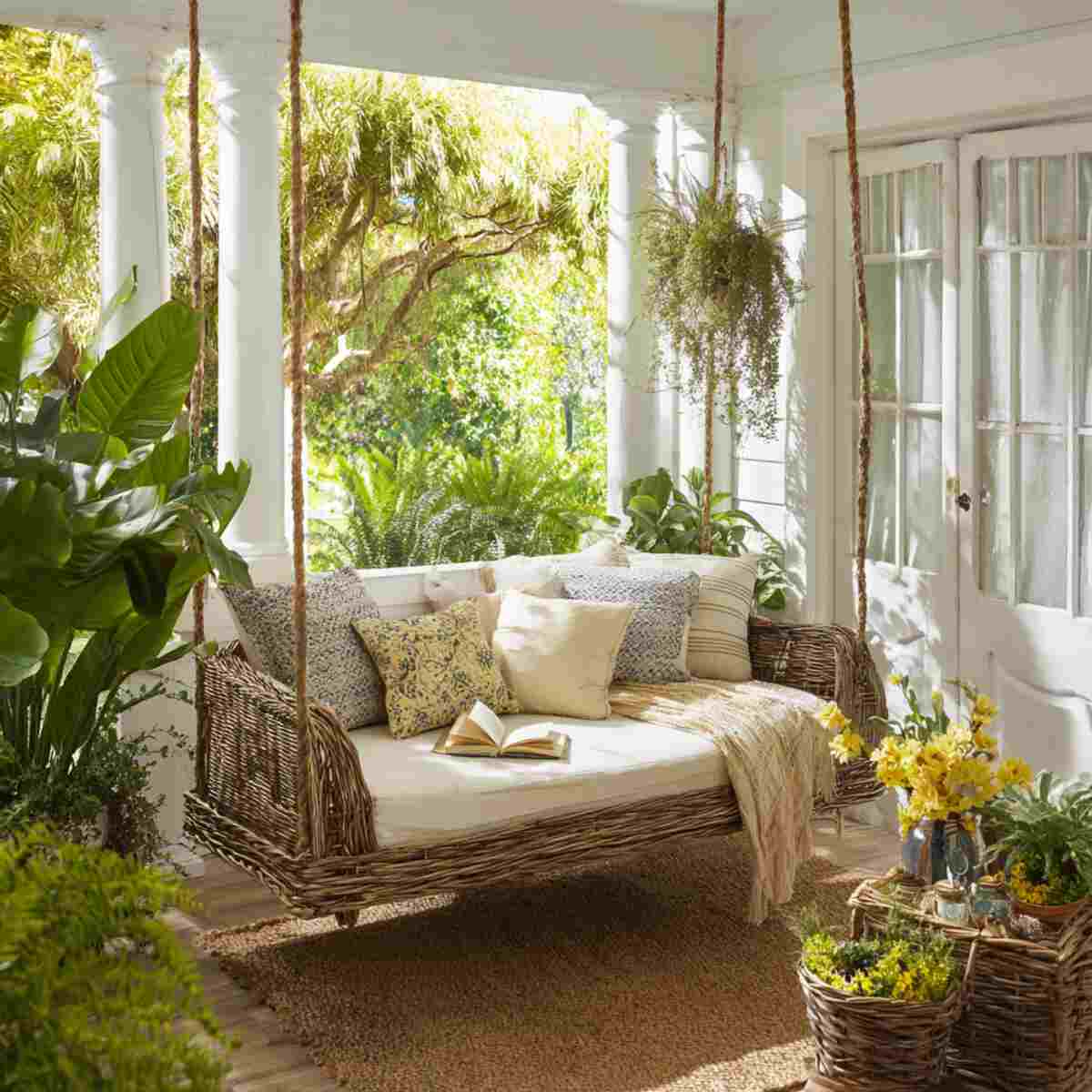 Covered Porch Swing