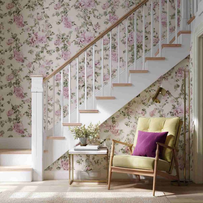 18 Stunning Staircase Wallpaper Accent Ideas That Will Totally ...