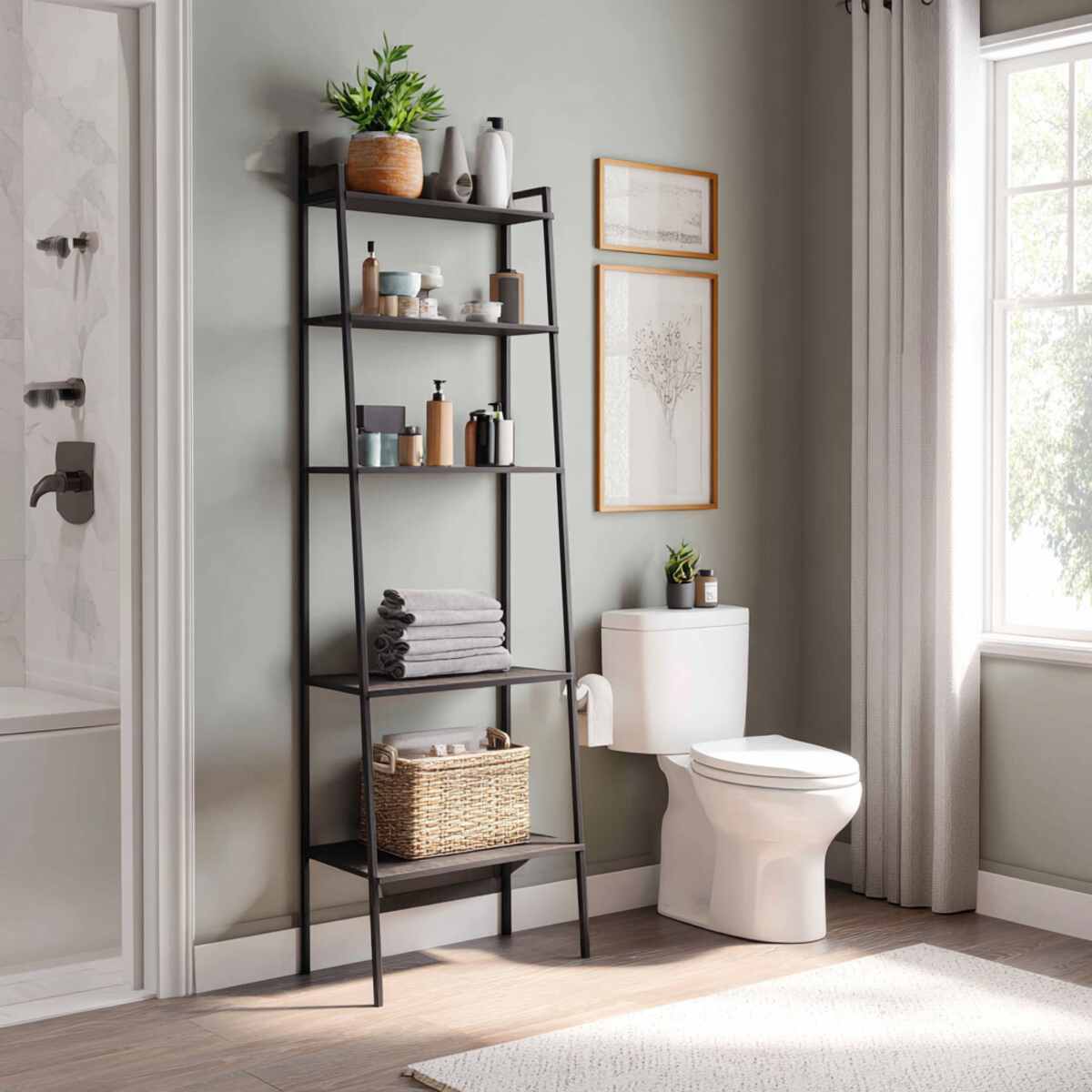 Floating Ladder Shelf Combo