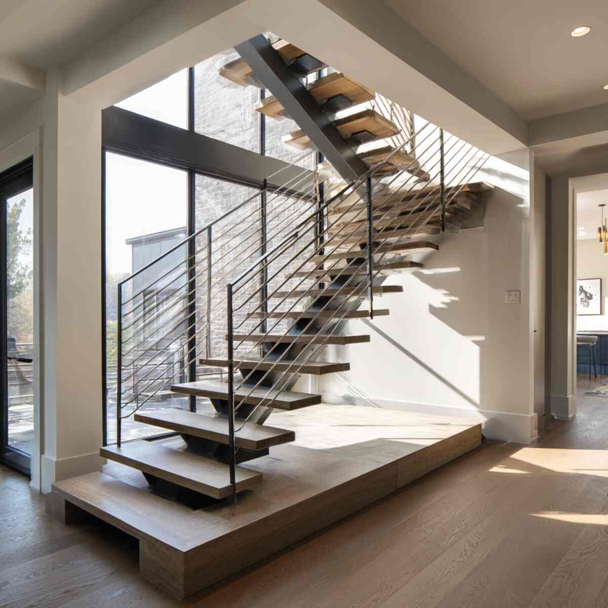 Zigzag Profile Steel Stairs