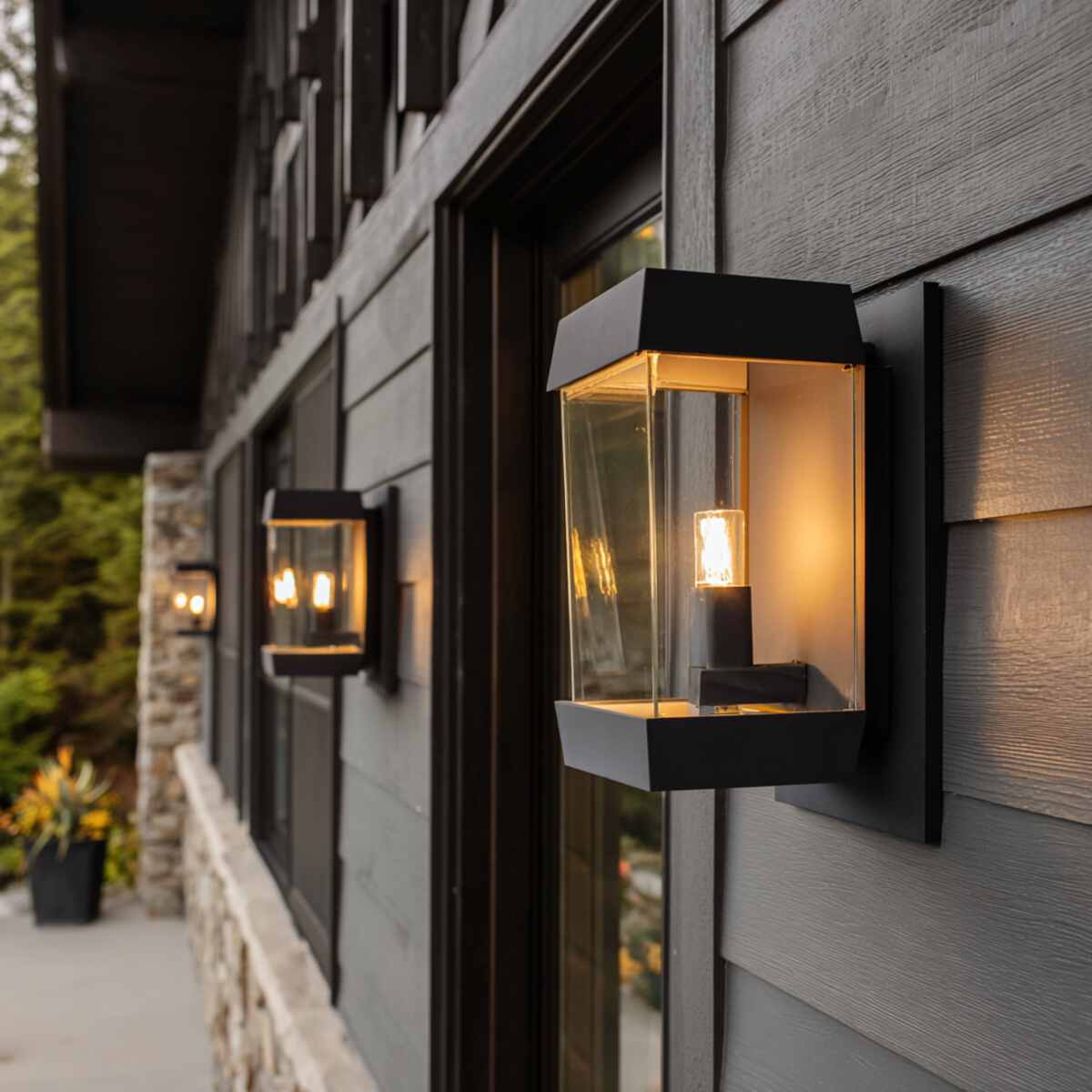 Black Matte Modern Sconces
