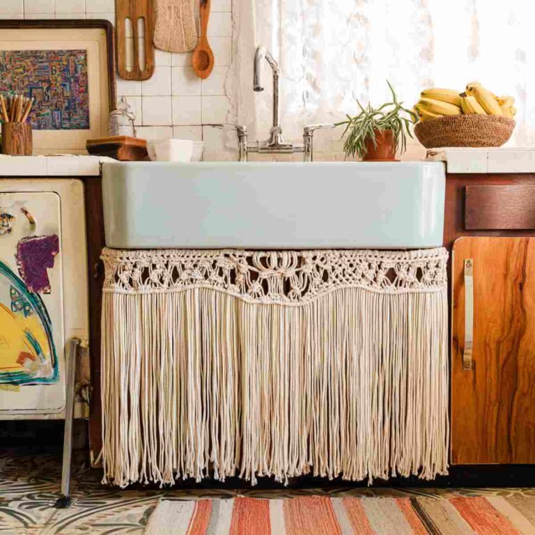 21 Stylish Kitchen Sink Skirt Ideas That Hide and Wow