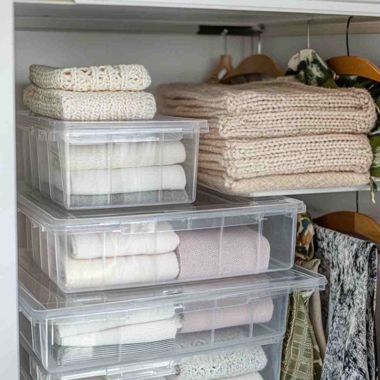 19 Stackable Storage Bin Ideas That Will Instantly Organize Your Closet
