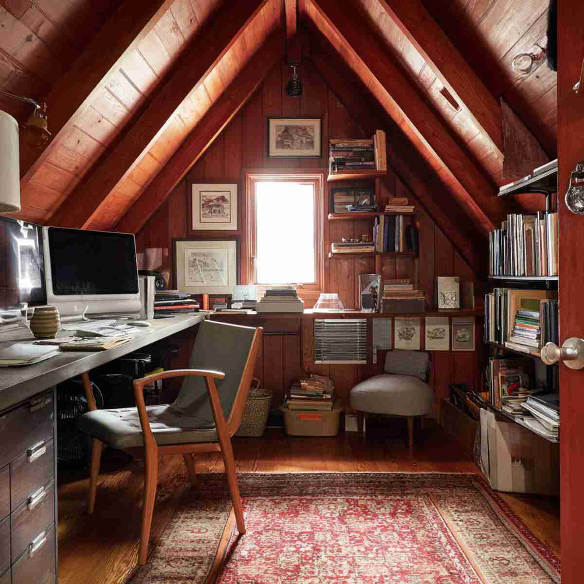 Compact Home Office + Guest Room Combo