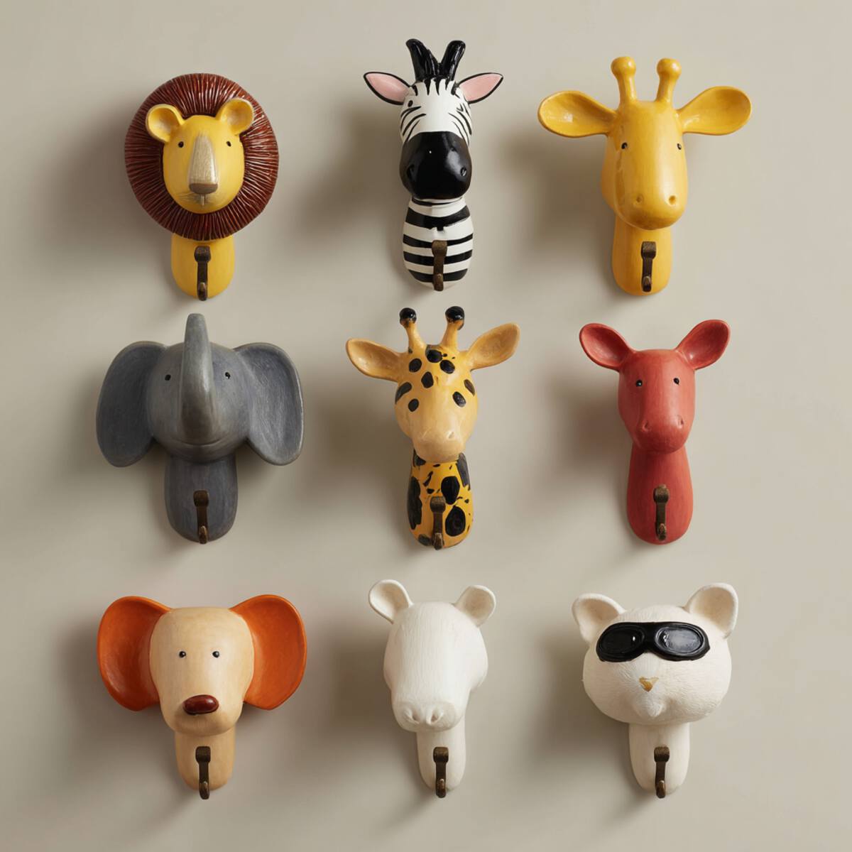 Decorative Animal-Shaped Wall Hooks