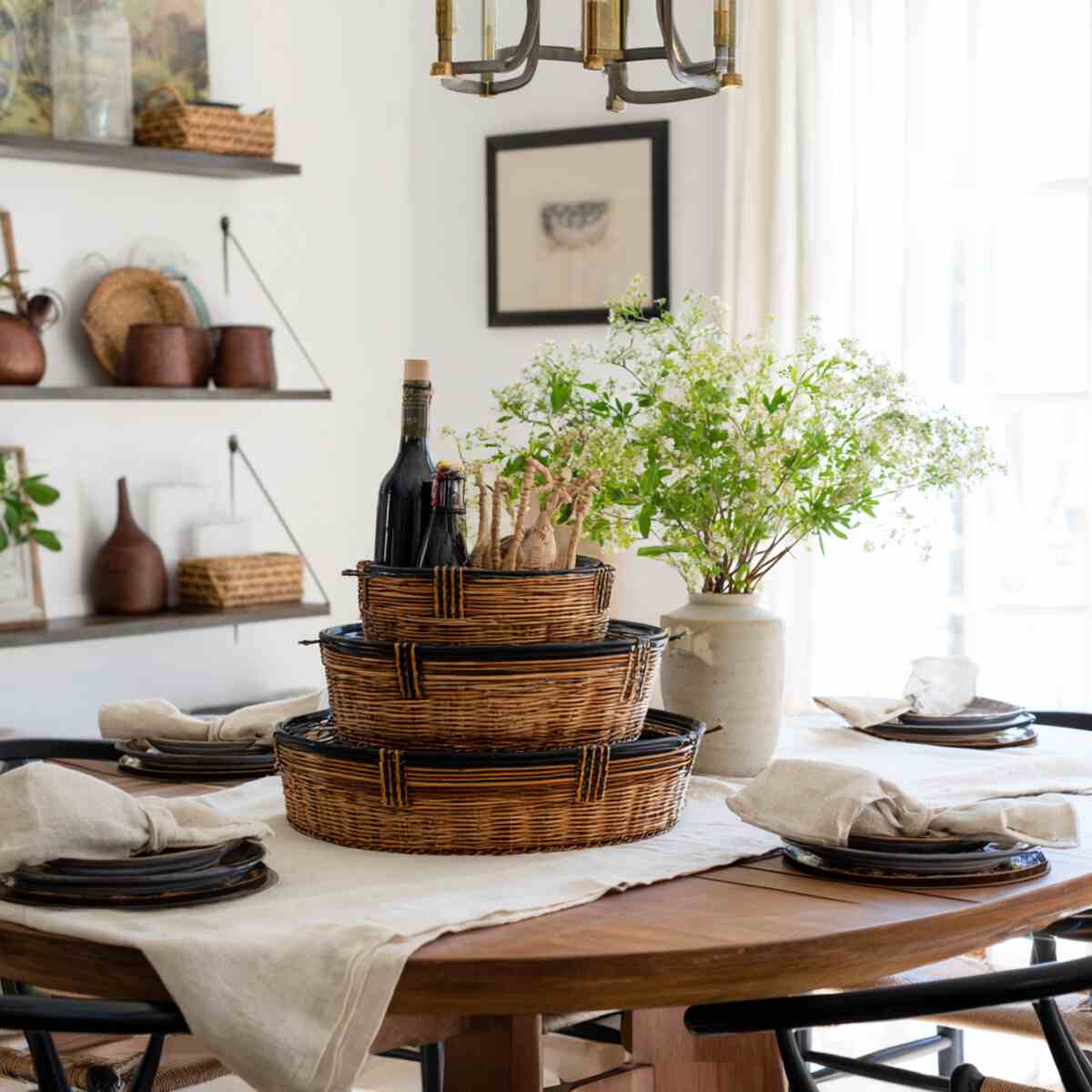 Dining Table Centerpiece with Utility