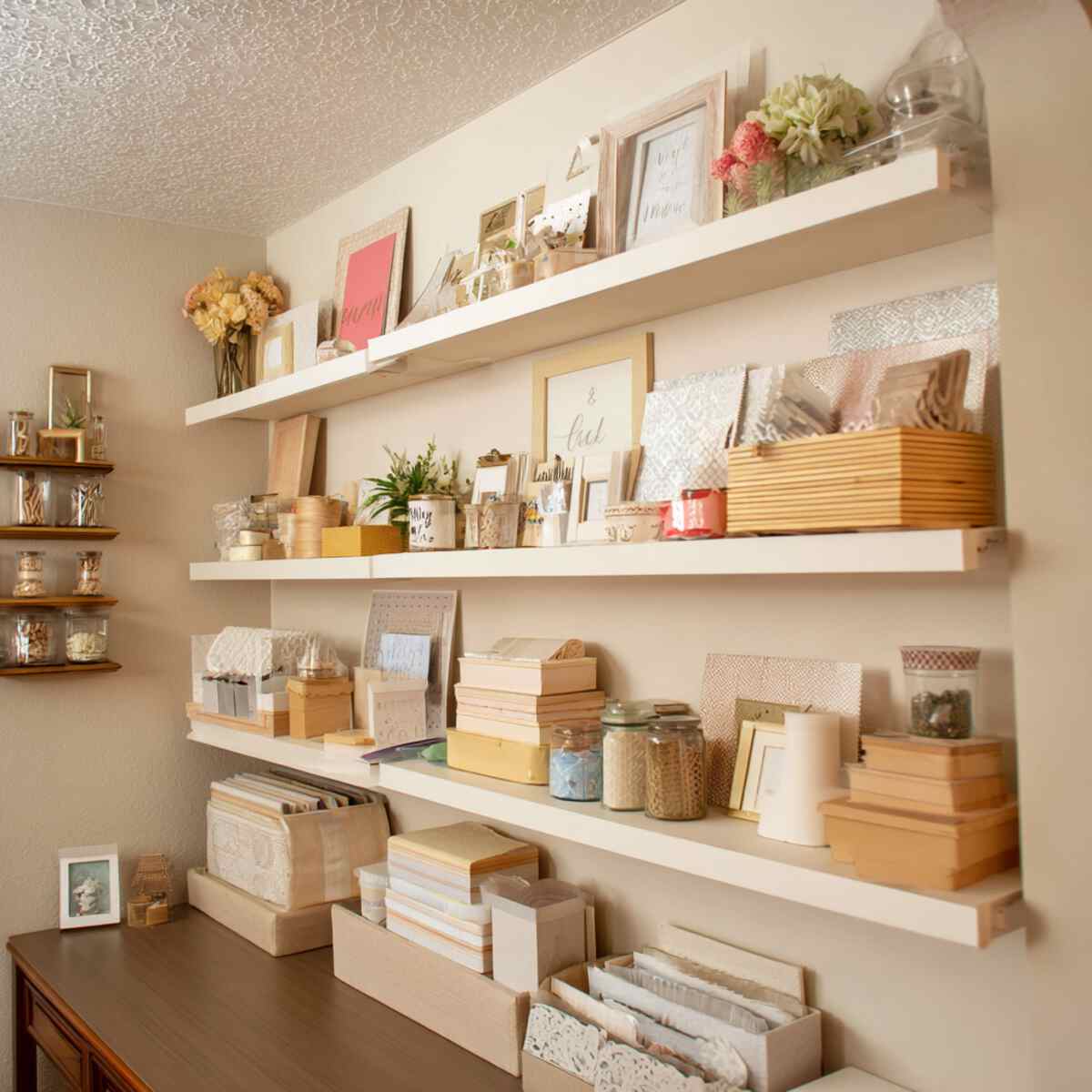Display Shelves for Finished Projects