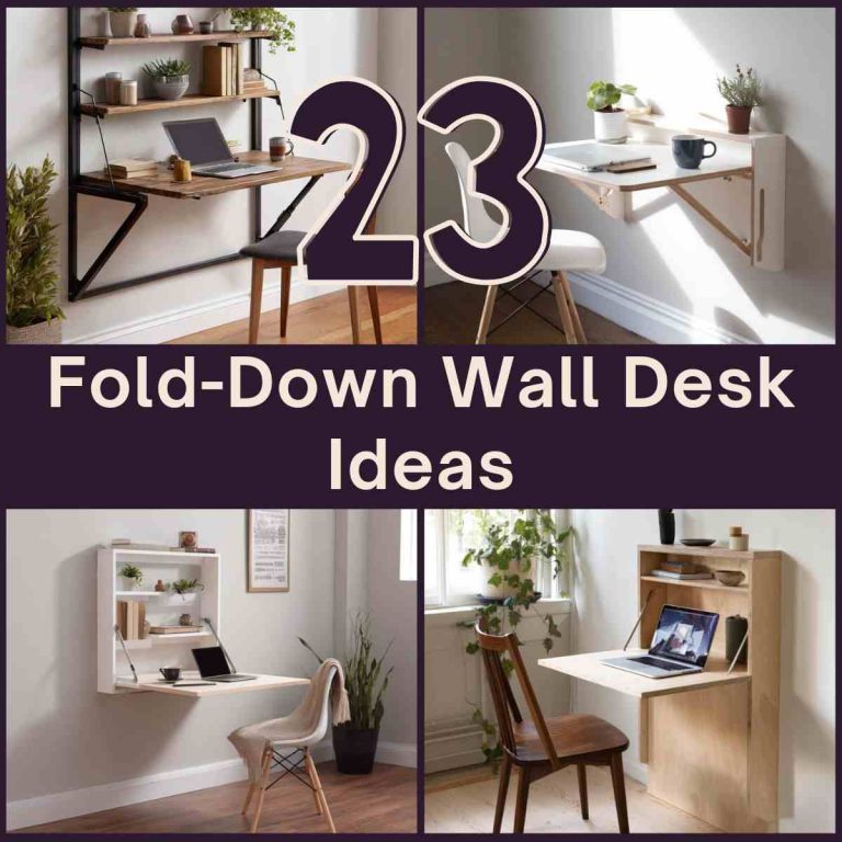 23 Fold-Down Wall Desk Ideas That Make Tiny Rooms Feel Huge