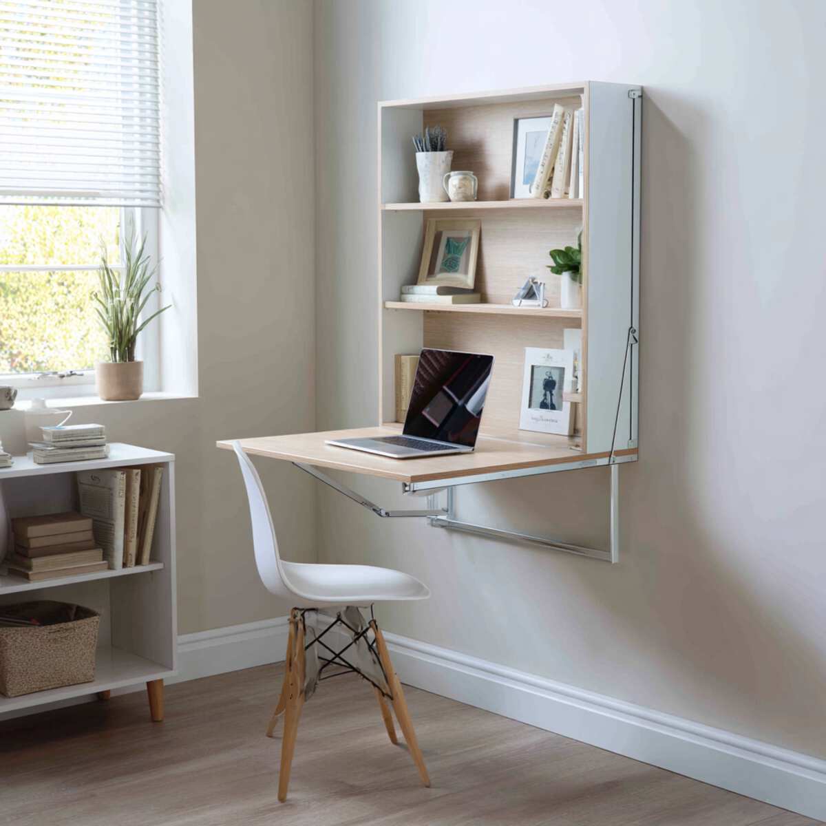 Fold-Down Desk in Closet Conversion