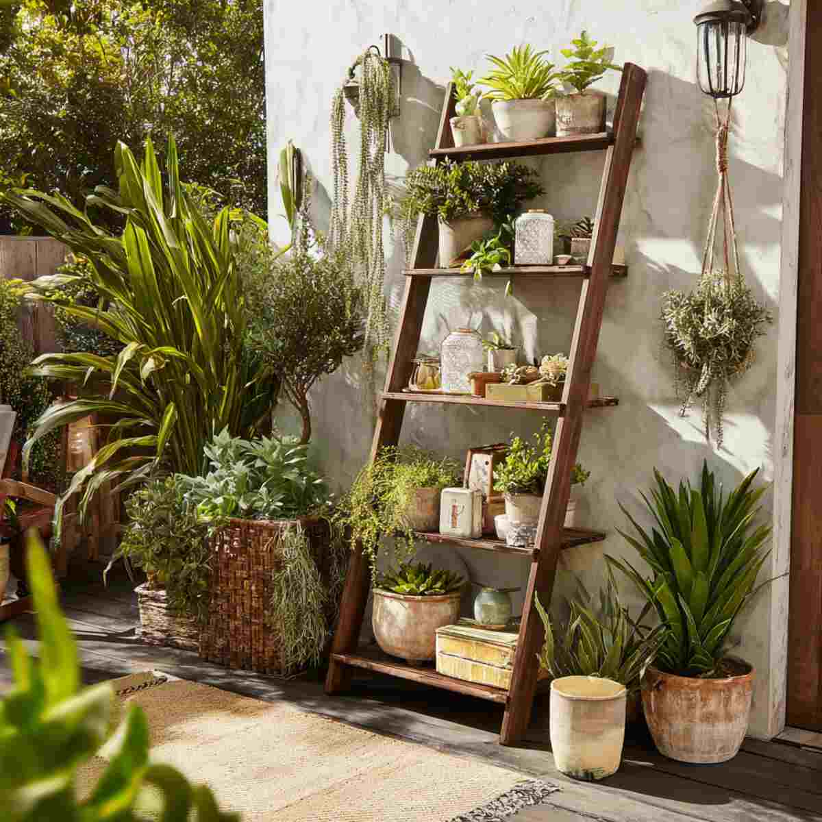 Ladder-Style Shelving