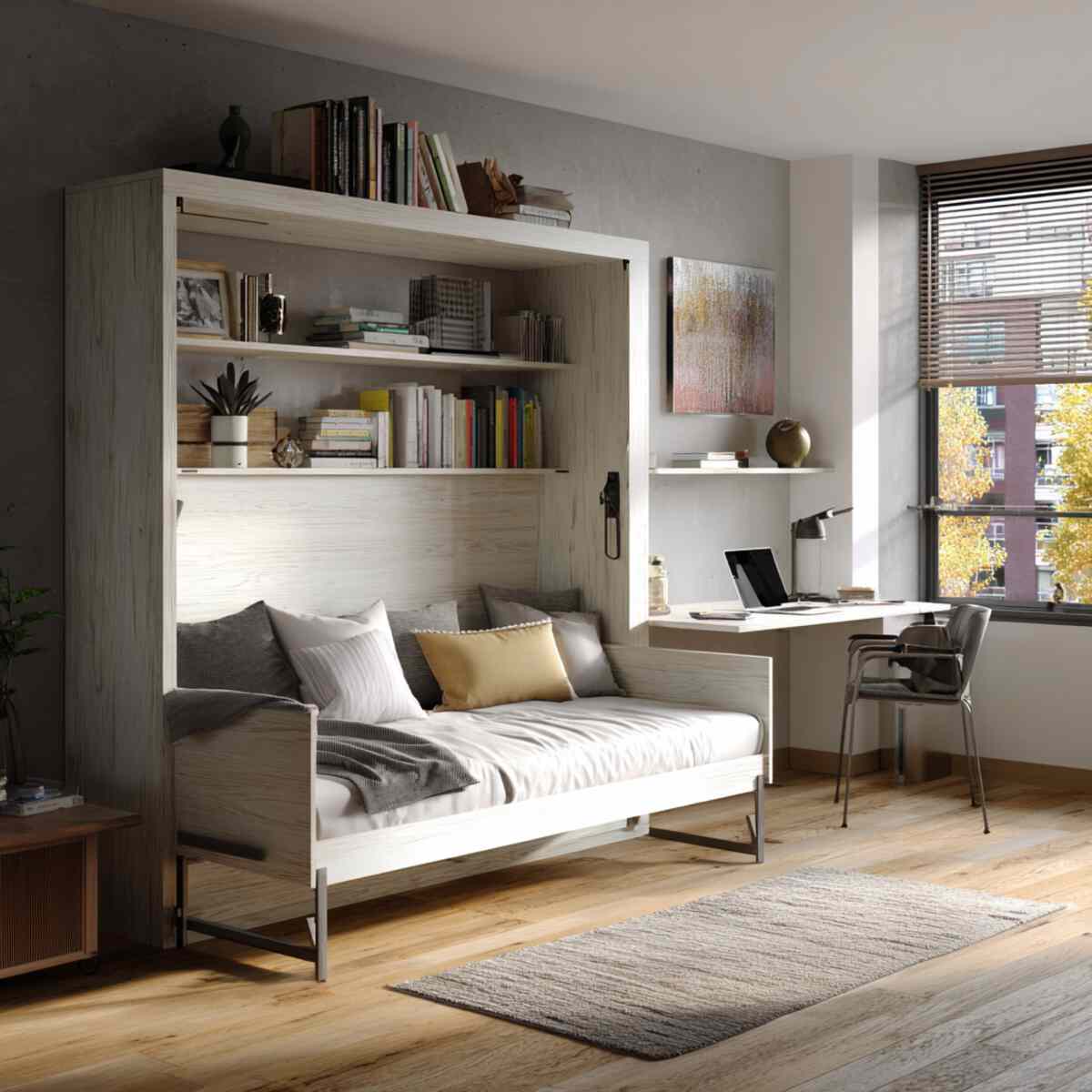 Murphy Bed Combo with Fold-Down Desk