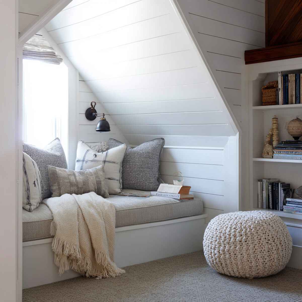 Reading Nook Under the Slope