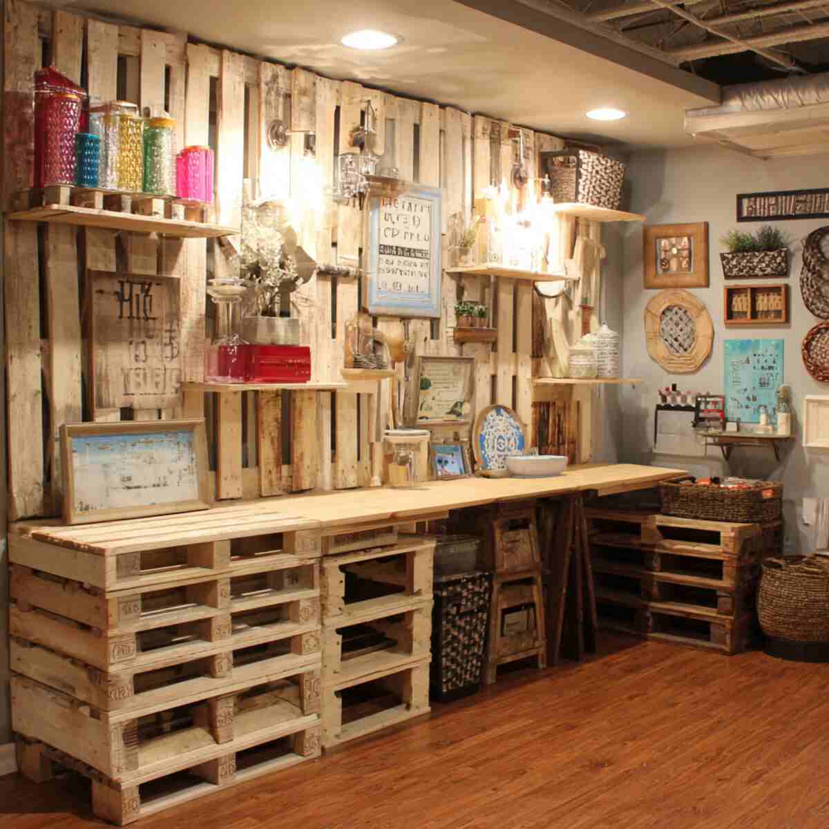 Recycled Pallet Display
