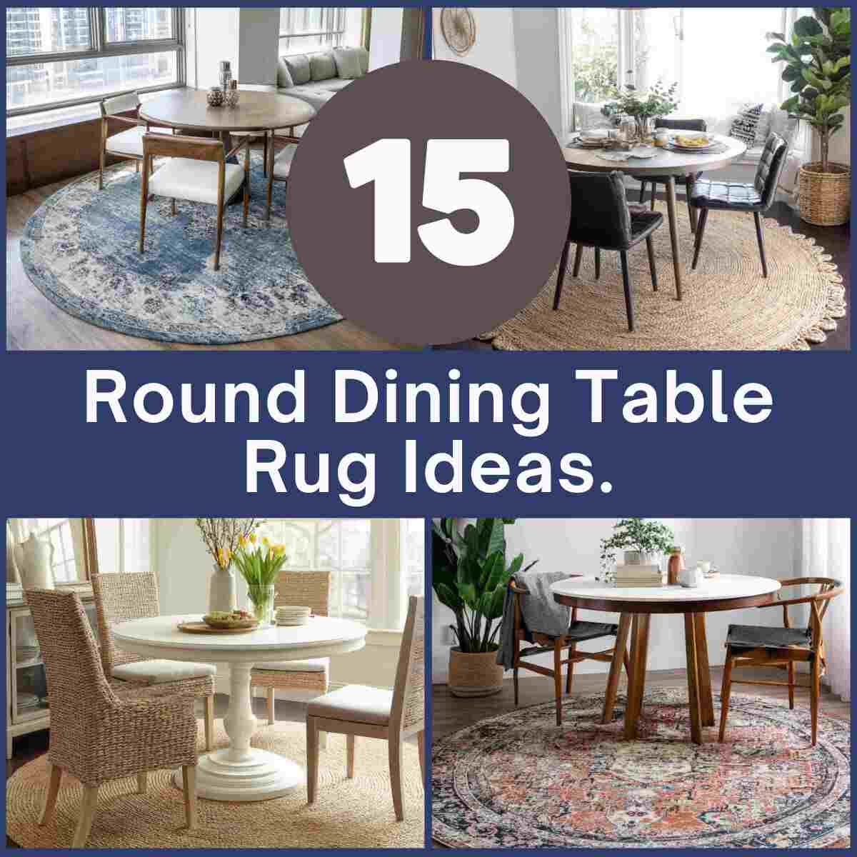 Round Dining Table Rug Ideas 