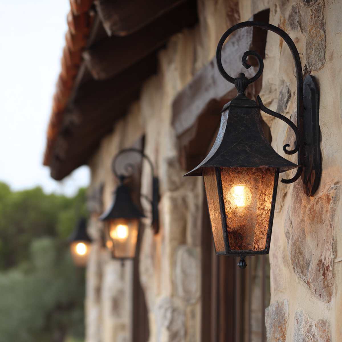 Rustic Wrought Iron Fixtures