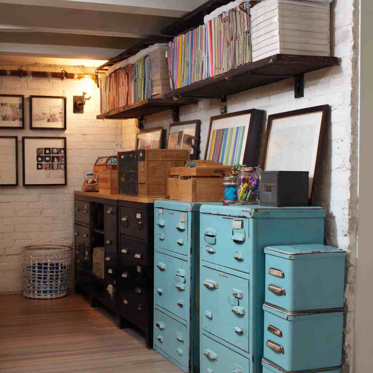 Vintage Filing Cabinets for Supplies