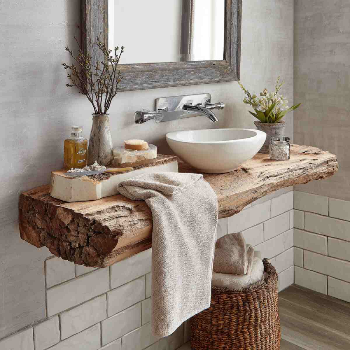 Vintage Crate Wall Shelves