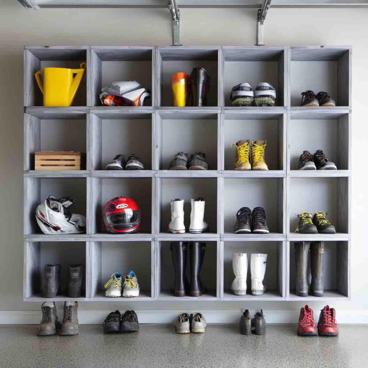 Wall-Mounted Cubby Shelves