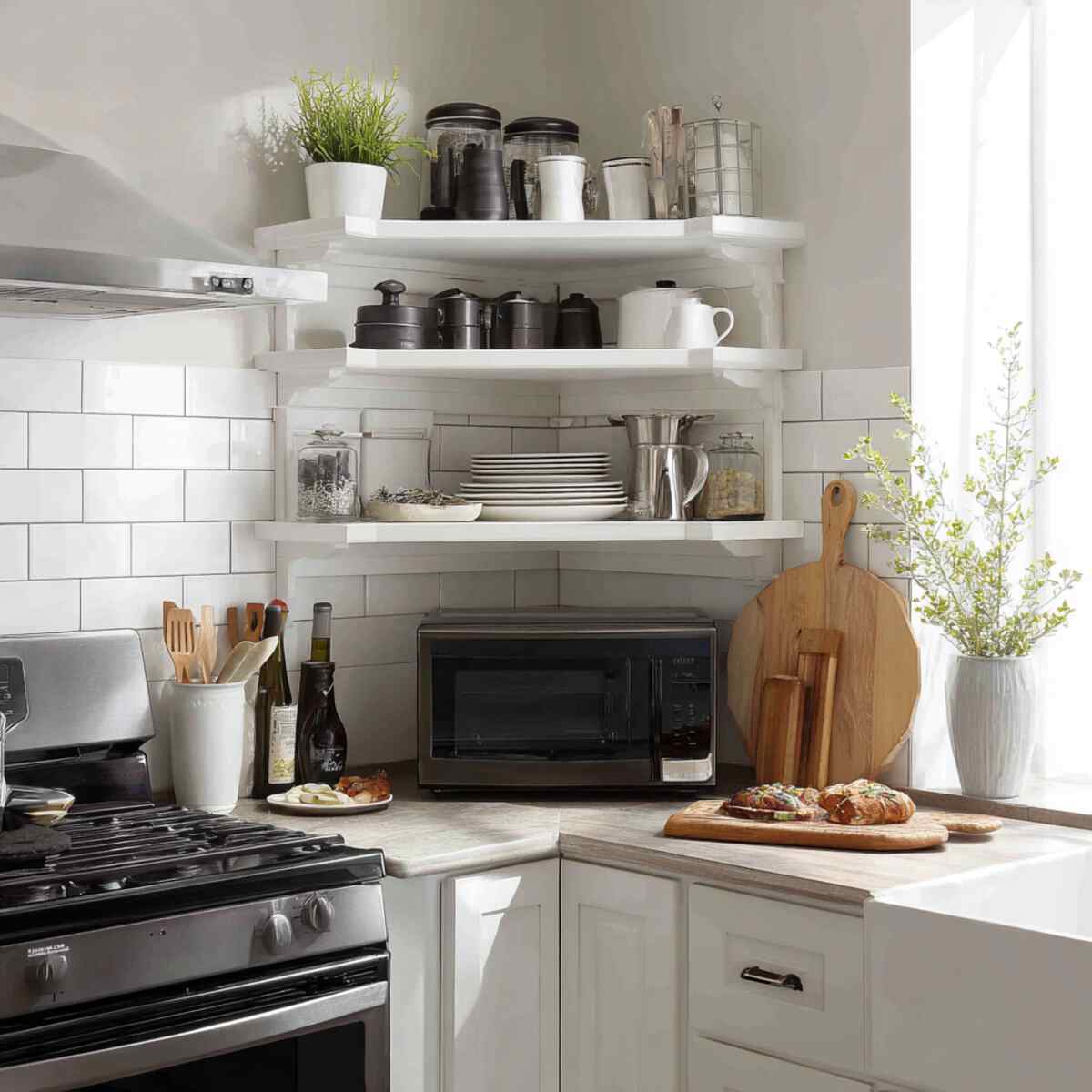 Tiered Corner Shelf