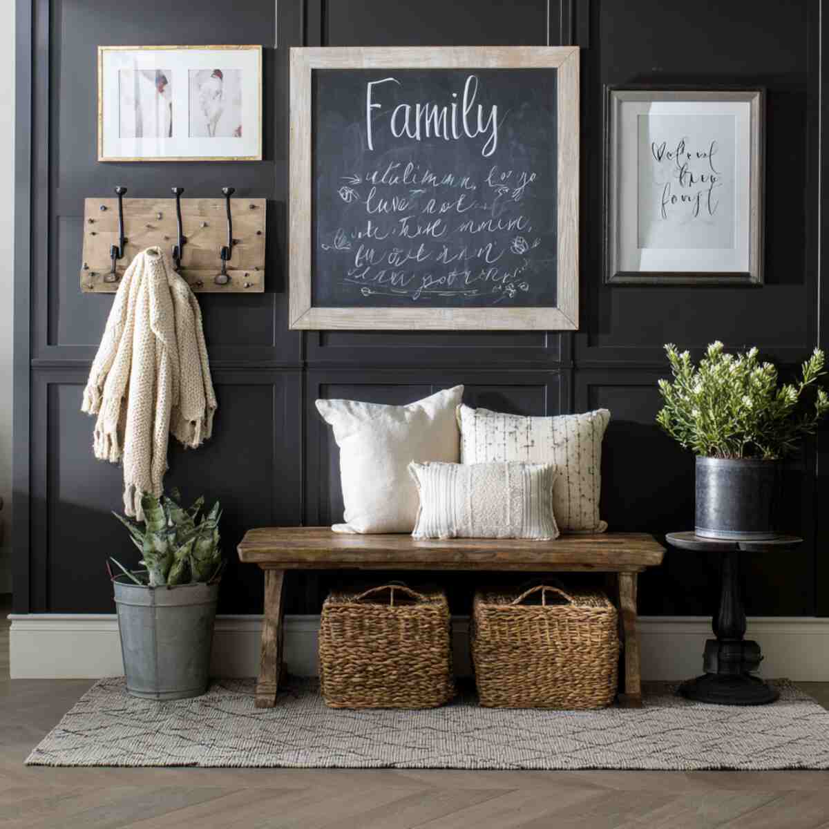Chalkboard with Family Quotes