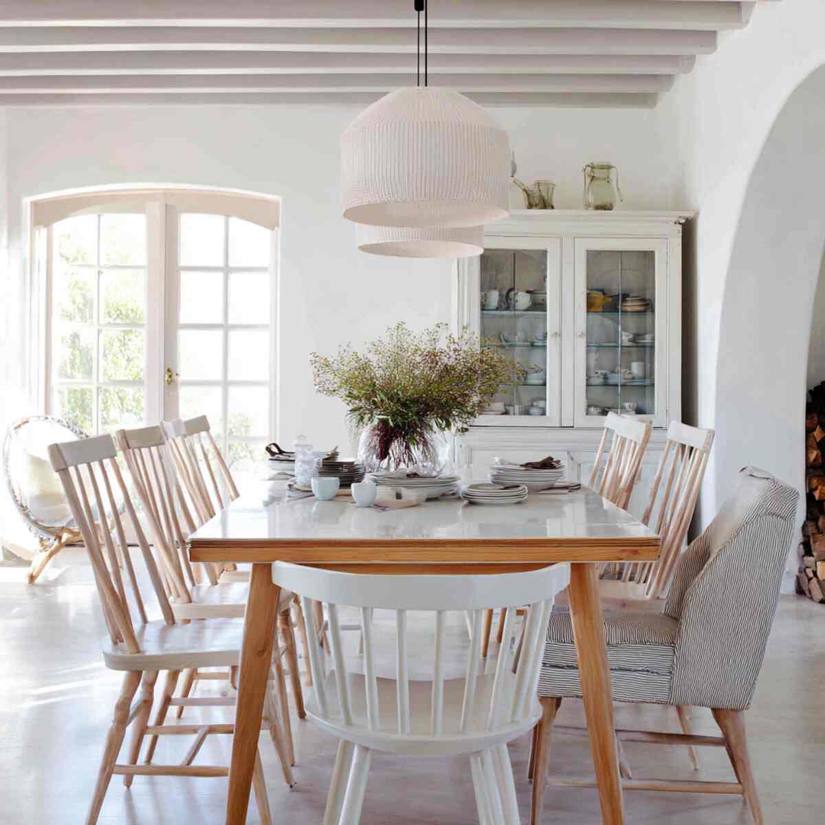 Different Chair Shapes but Same Color Palette