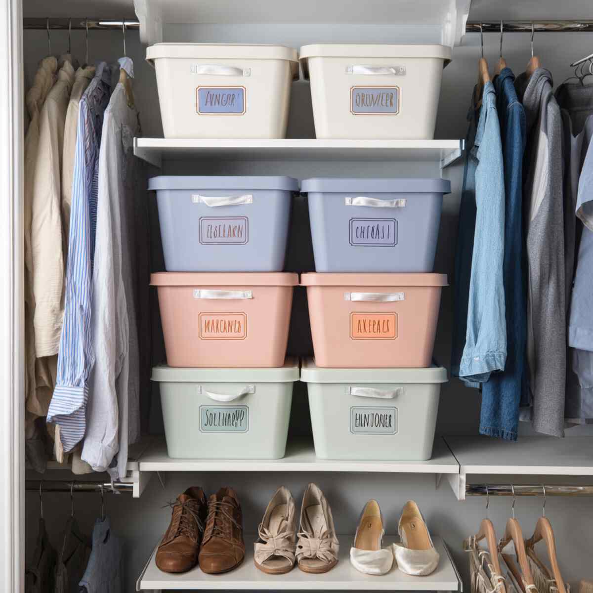 Labeled Tote Boxes