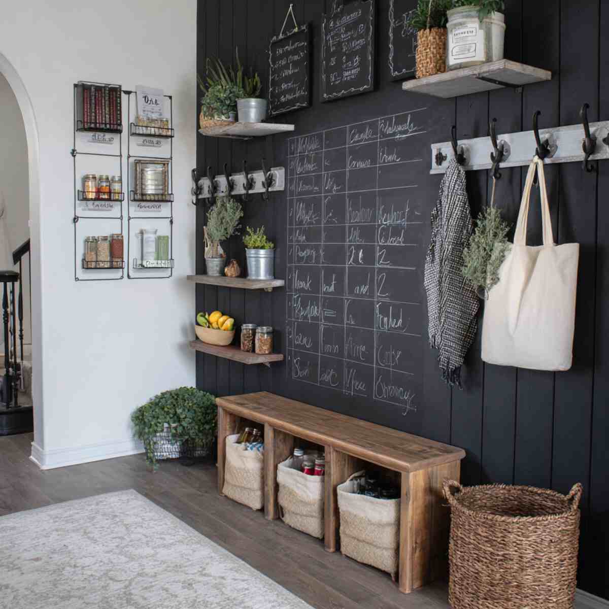 Chalkboard Wall for Grocery Lists
