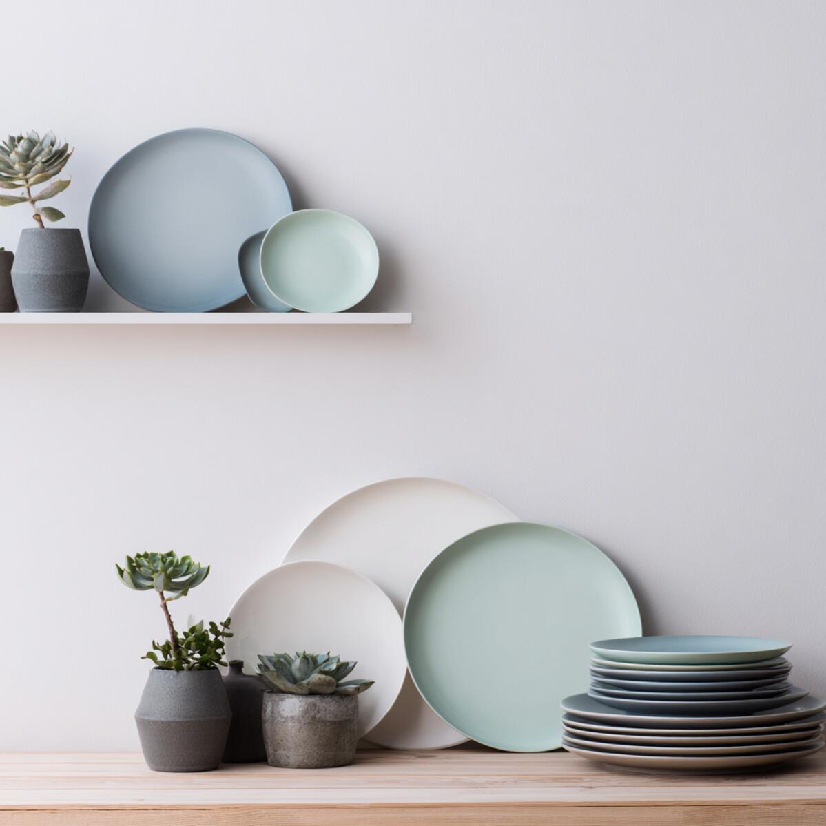 Minimalist Solid Color Plates