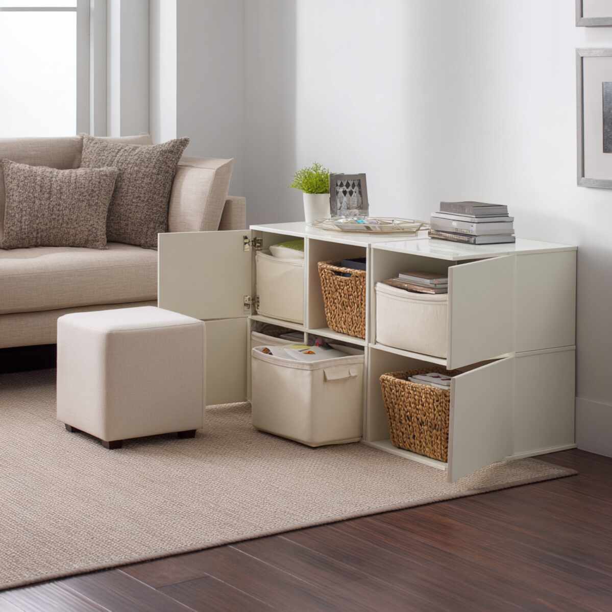 Cube Storage with Bins