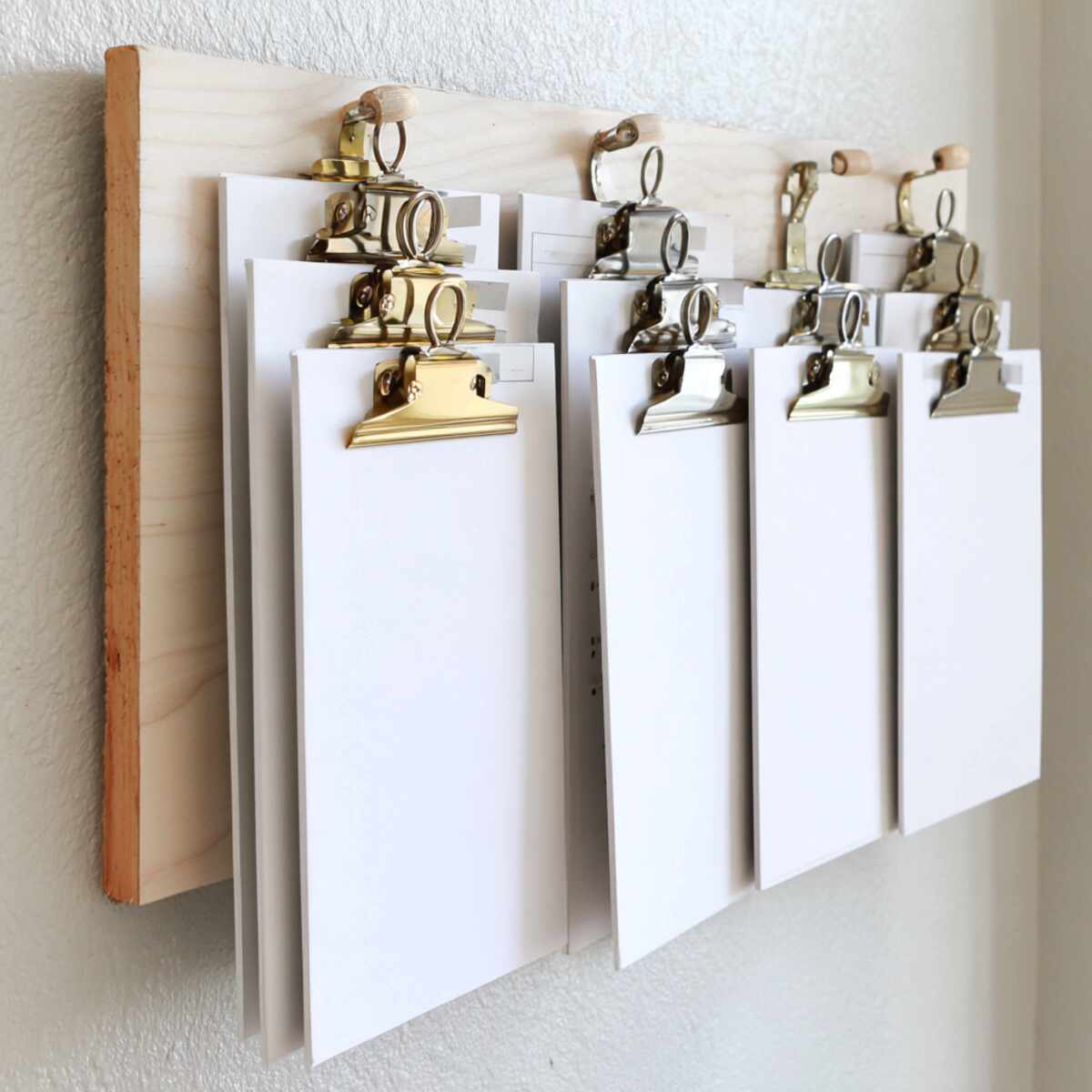 DIY Clipboard File Wall